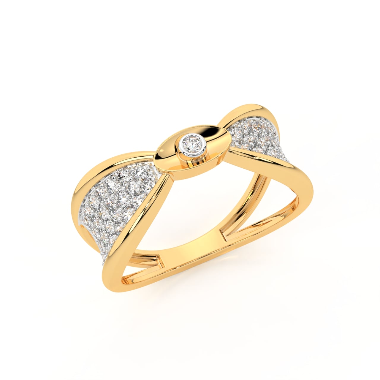 Samy Round Diamond Engagement Ring